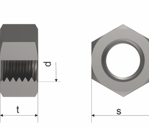 ISO 4032 A4-80 M5 Hexagon Full Nut