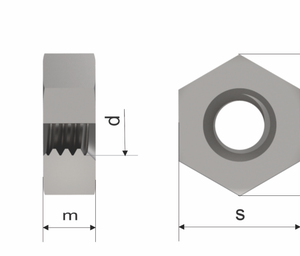 A2 1 IN BSF LOCK NUTS .