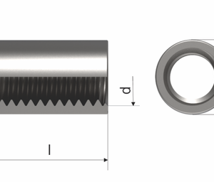 A2 M10 X 20 Round Connector Nut