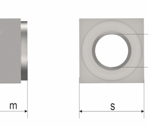 DIN 928 A4 M6 Square Weld Nut