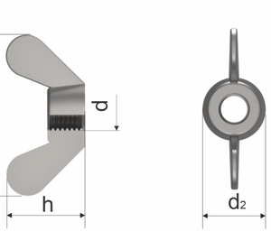 Art. 315 (AF) A2 M16 Wing Nuts, American Form